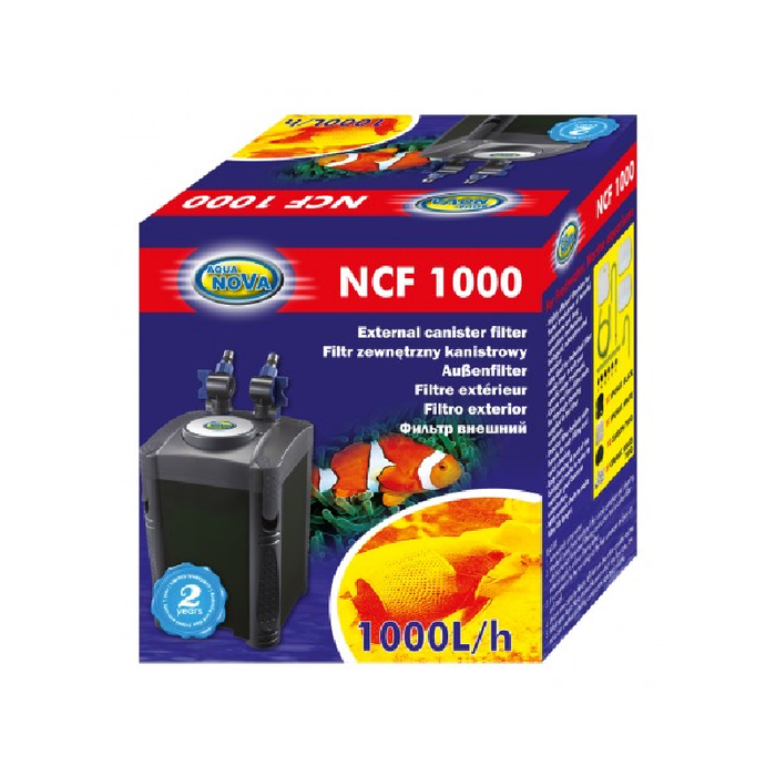 AQUA NOVA EXTERNAL CANISTER FILTER NCF 1000