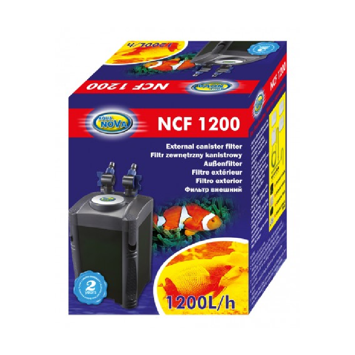 AQUA NOVA EXTERNAL CANISTER FILTER NCF 1200