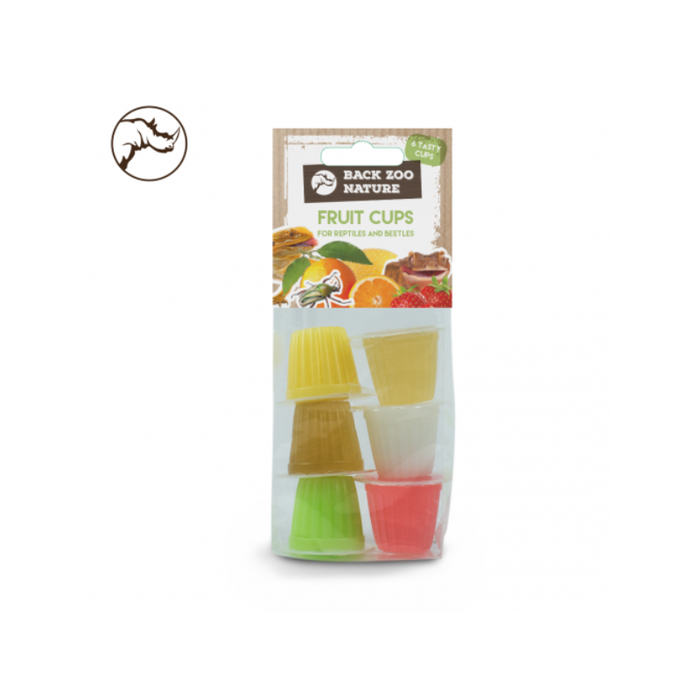 Back Zoo Nature Fruit Cups for Reptiles and Beetles 6, 24 Pack