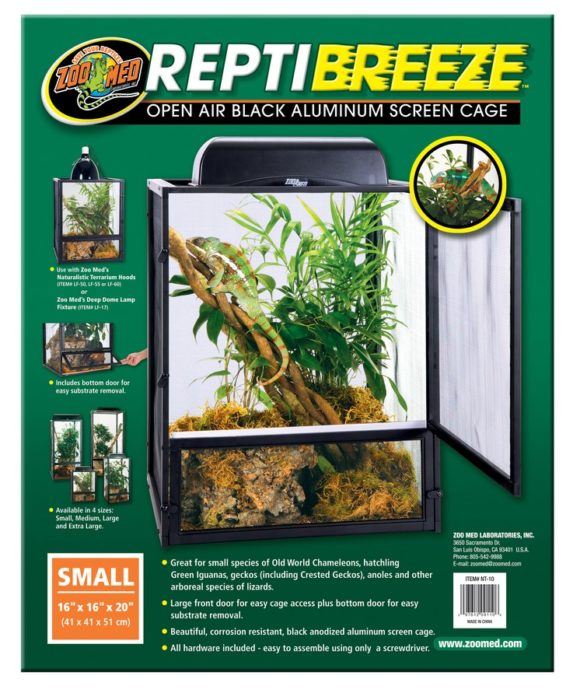 Zoo Med ReptiBreeze Alum Screen Cage - S, M, L, XL (PRE ORDER ONLY)