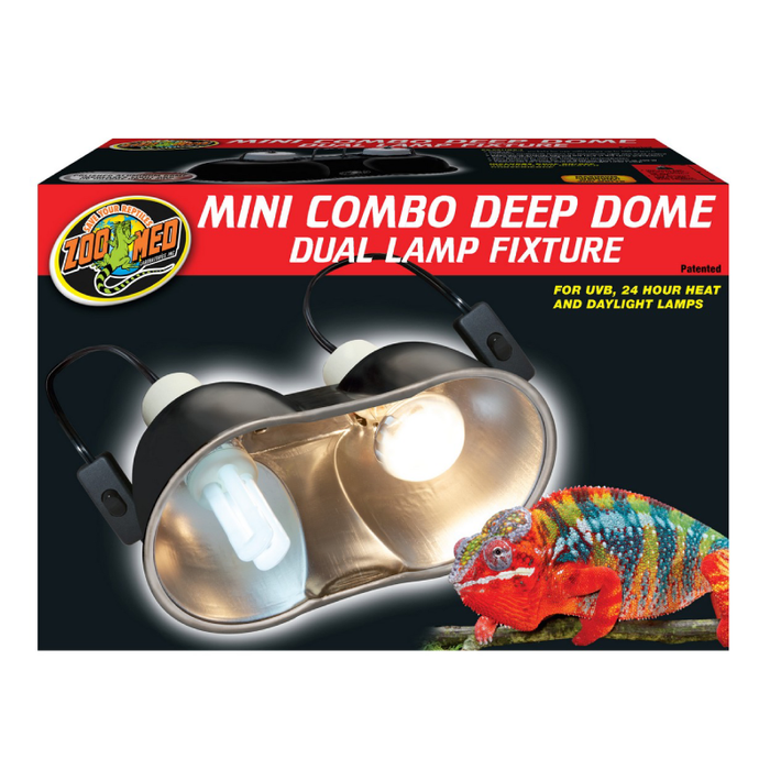 Zoo Med Mini Combo Deep Dome Lamp Fixture 100W