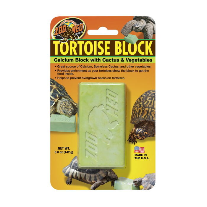 Zoo Med Tortoise Block with Opuntia Cactus and vegetables