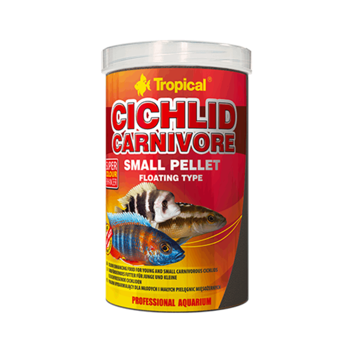 Tropical Cichlid Carnivore Small Pellet 250ml, 1000ml