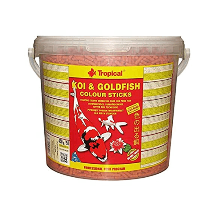 Tropical Koi & Goldfish Colour Sticks 5 Liter Tub