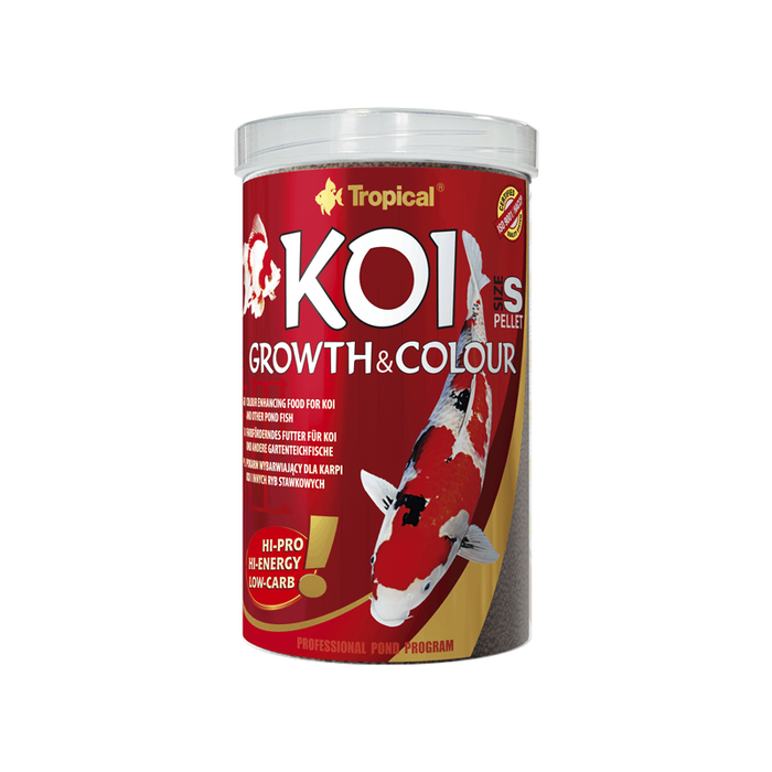 Tropical Koi Growth & Colour Pellet Medium Pellet 1000ml , 3 Liter
